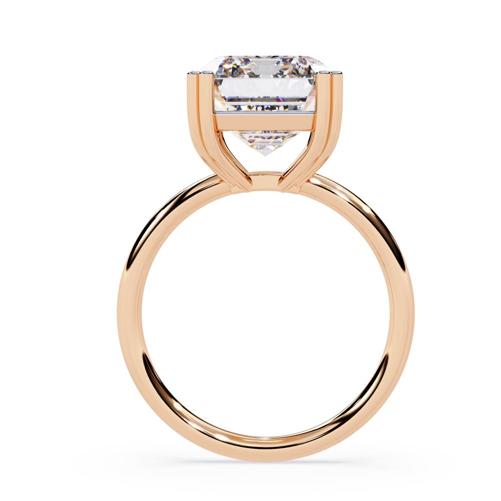 The Nori Emerald Double Claw With Basket Prong Engagement Ring