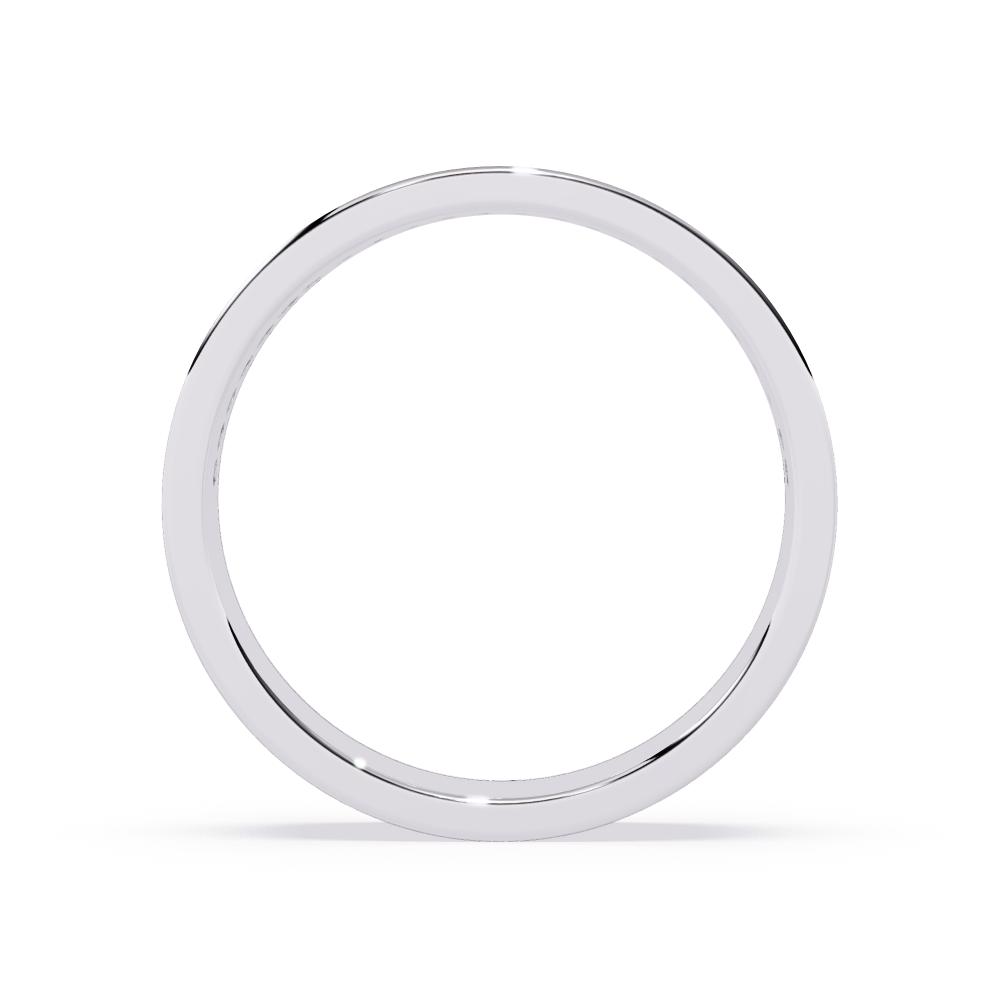 The Francis Diamond Grooved Comfort Fit Wedding Band