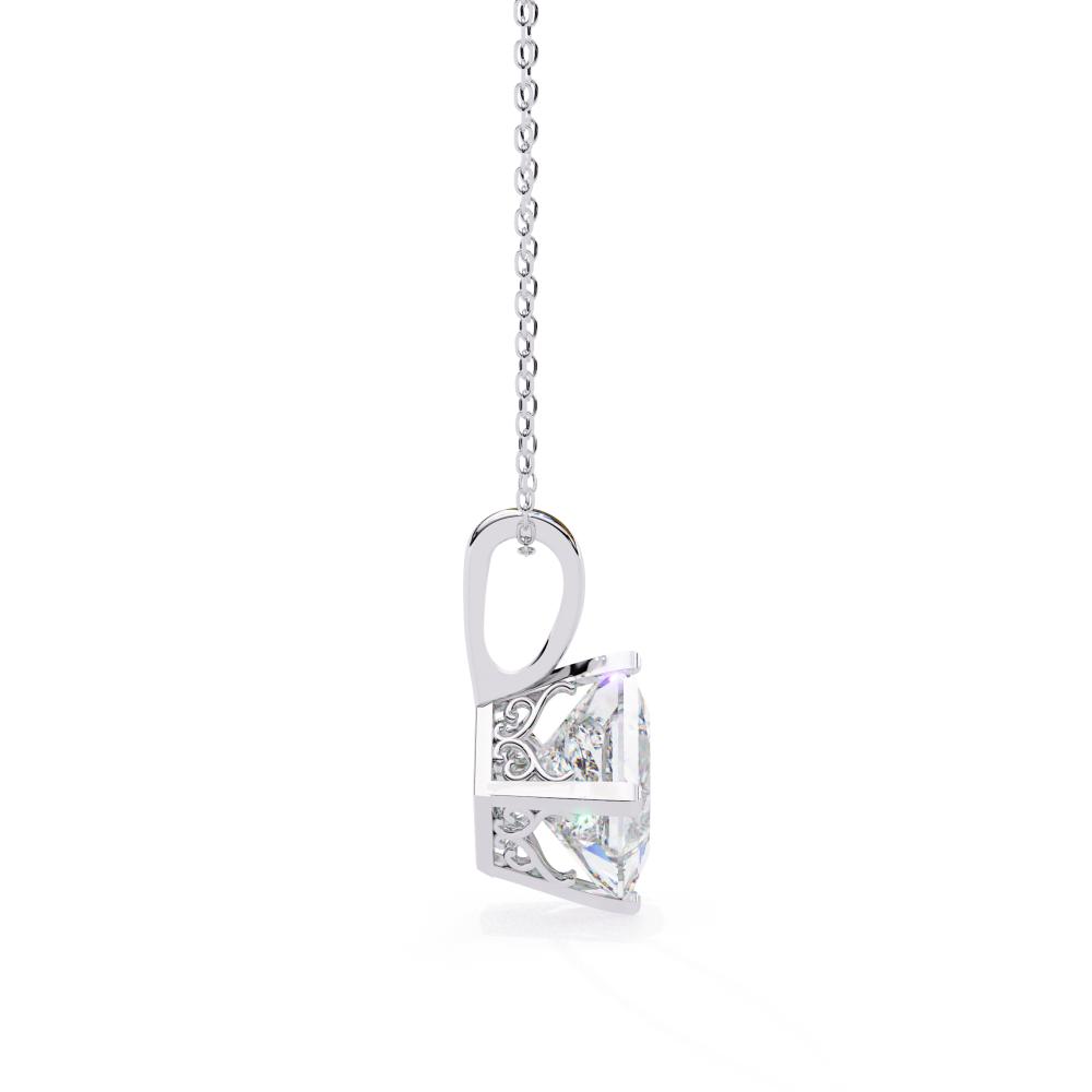 The Sophia Princess Solitaire pendant With Chain