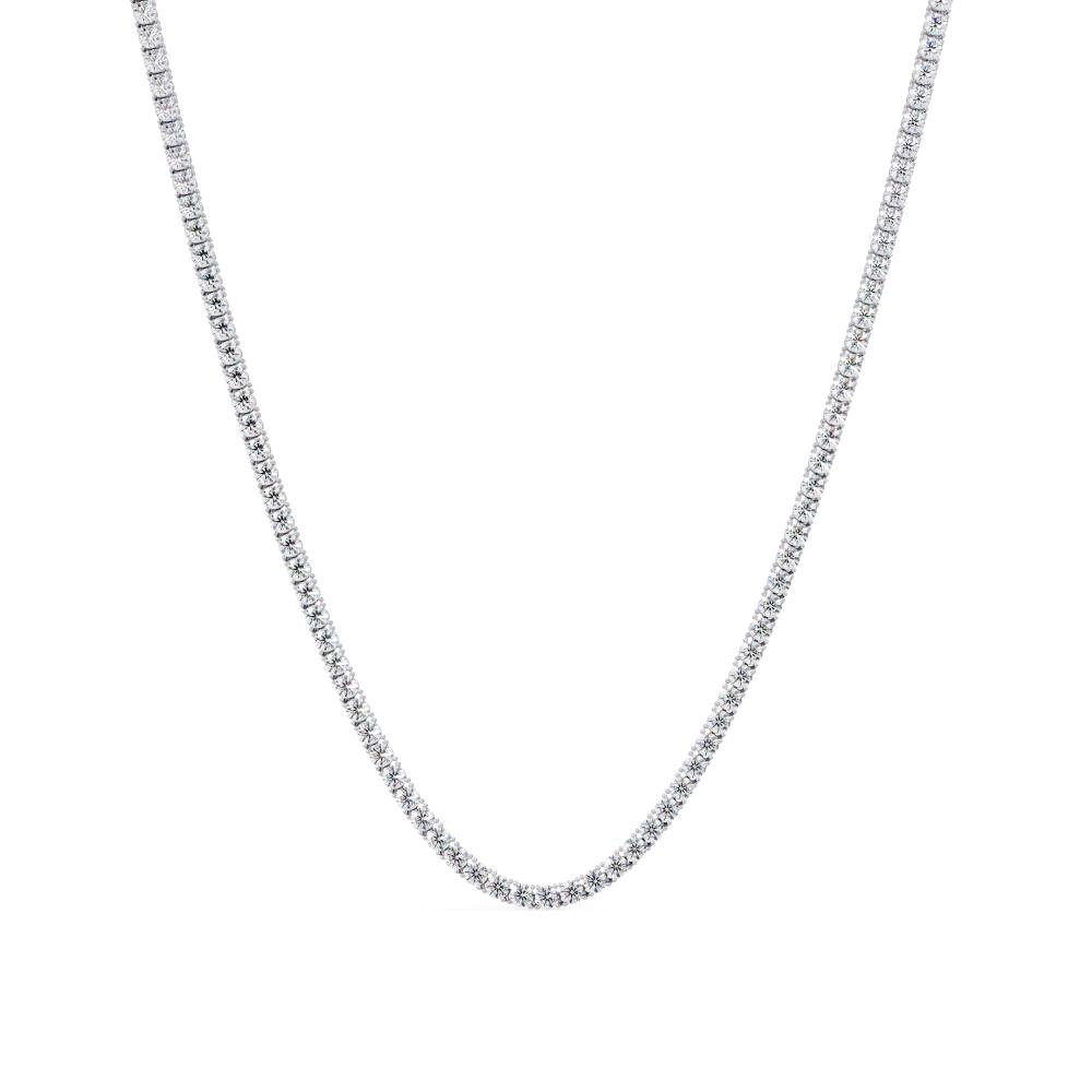 The Daisy Round Diamond tennis necklace
