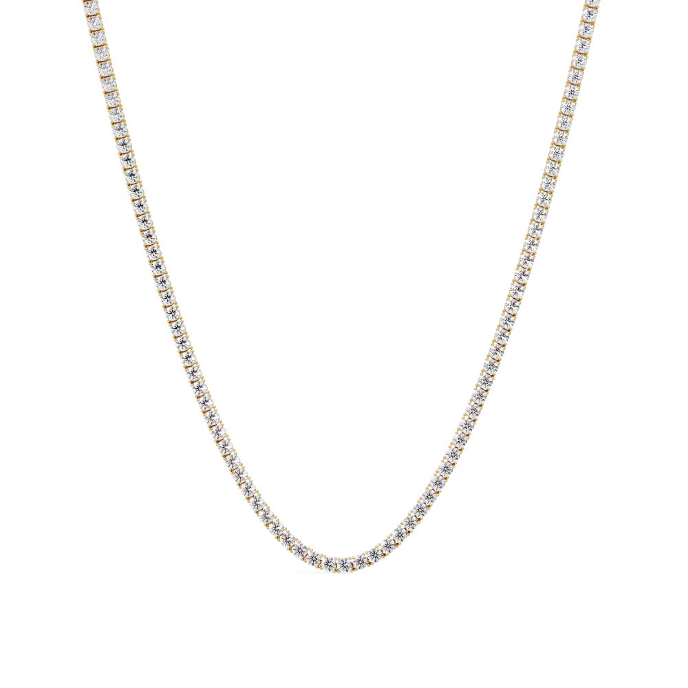 The Daisy Round Diamond tennis necklace