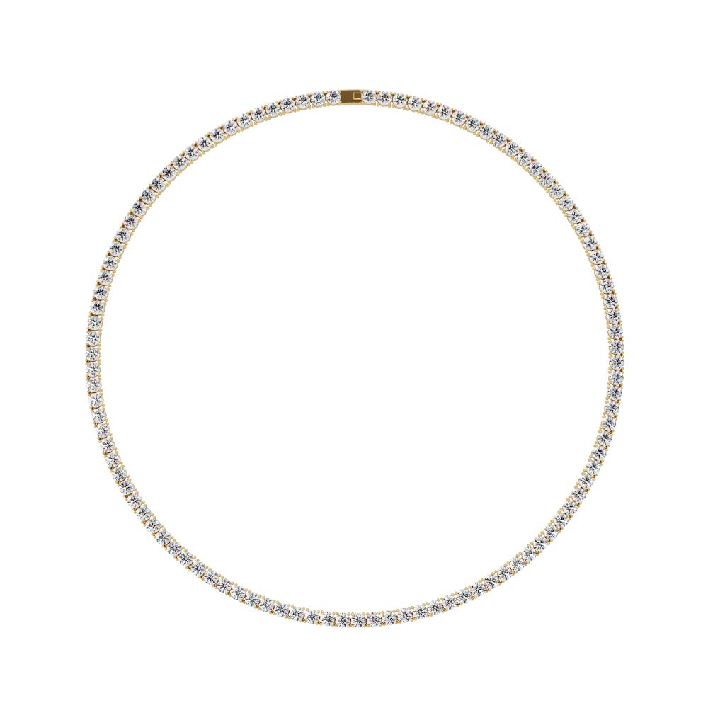 The Daisy Round Diamond tennis necklace