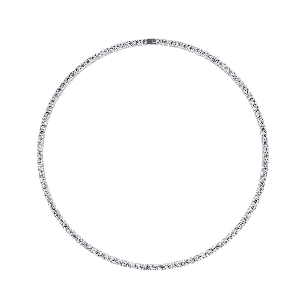 The Daisy Round Diamond tennis necklace