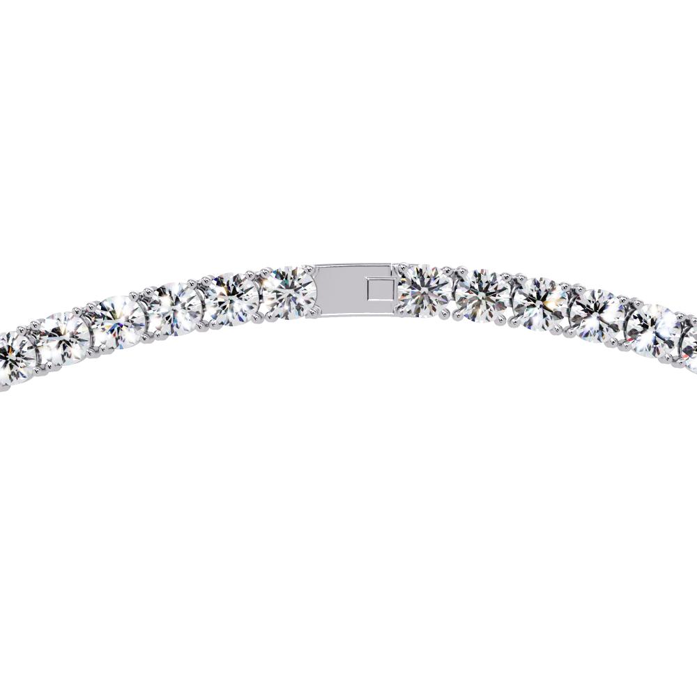 The Daisy Round Diamond tennis necklace