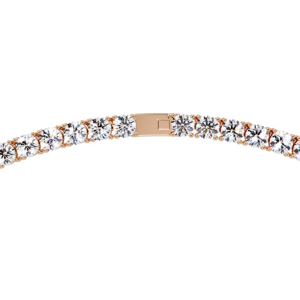 The Daisy Round Diamond tennis necklace
