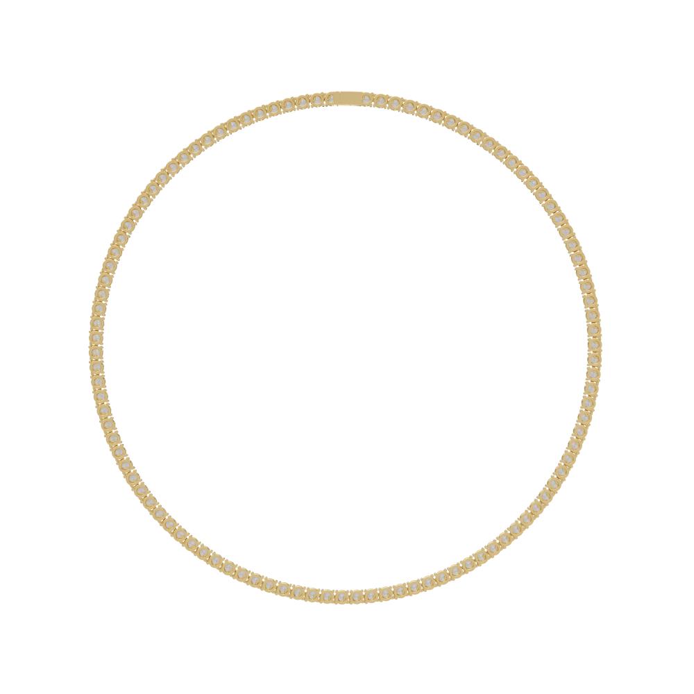 The Daisy Round Diamond tennis necklace