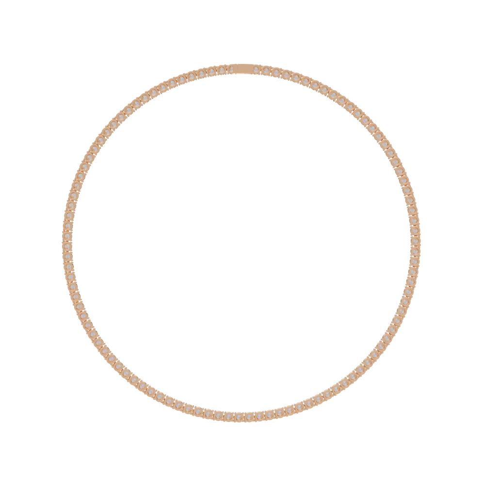 The Daisy Round Diamond tennis necklace