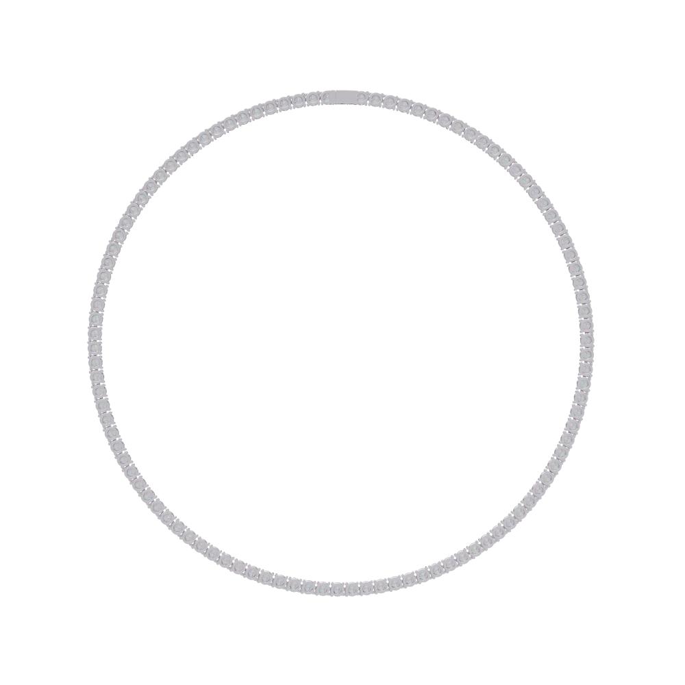 The Daisy Round Diamond tennis necklace