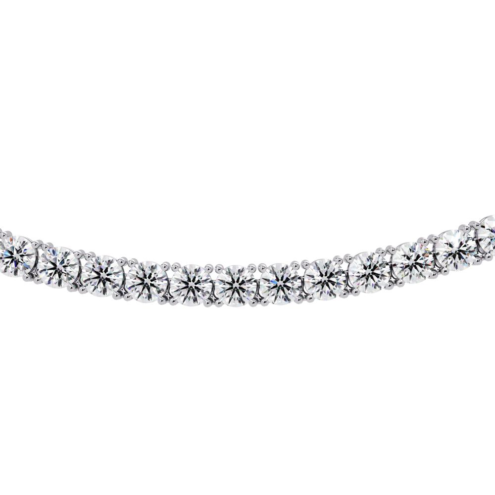 The Daisy Round Diamond tennis necklace