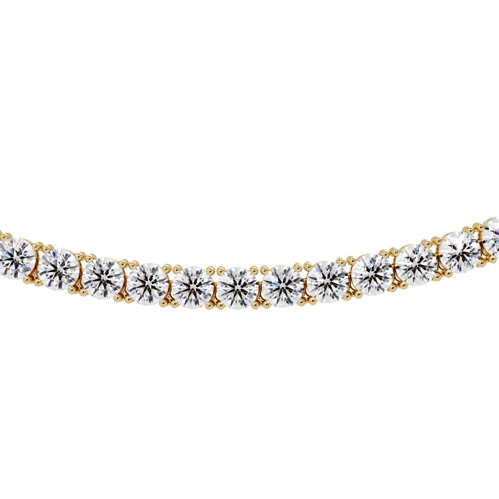 The Daisy Round Diamond tennis necklace