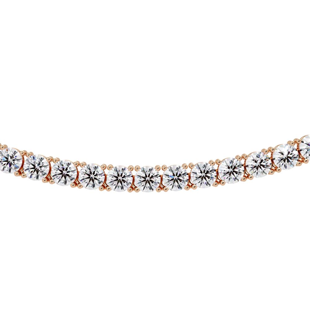 The Daisy Round Diamond tennis necklace
