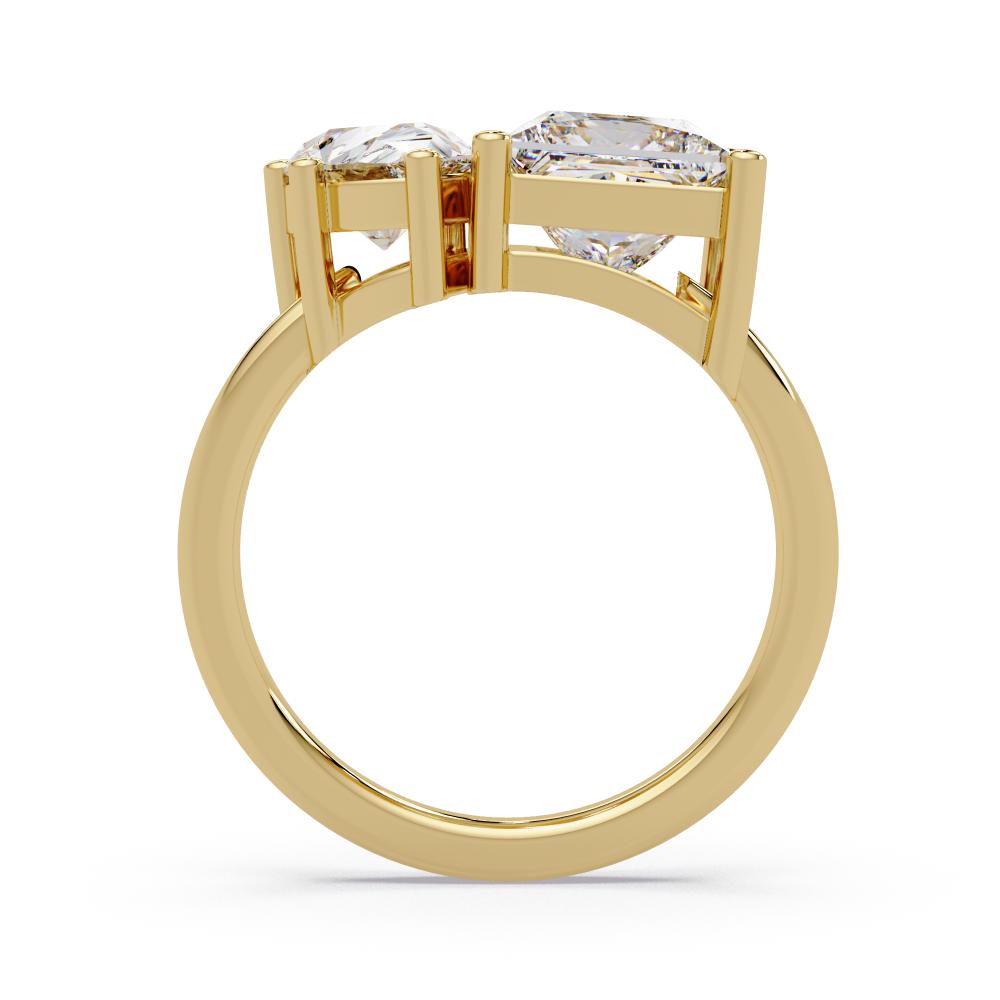 The Elena Princess & Pear Toi Et Moi Engagement ring