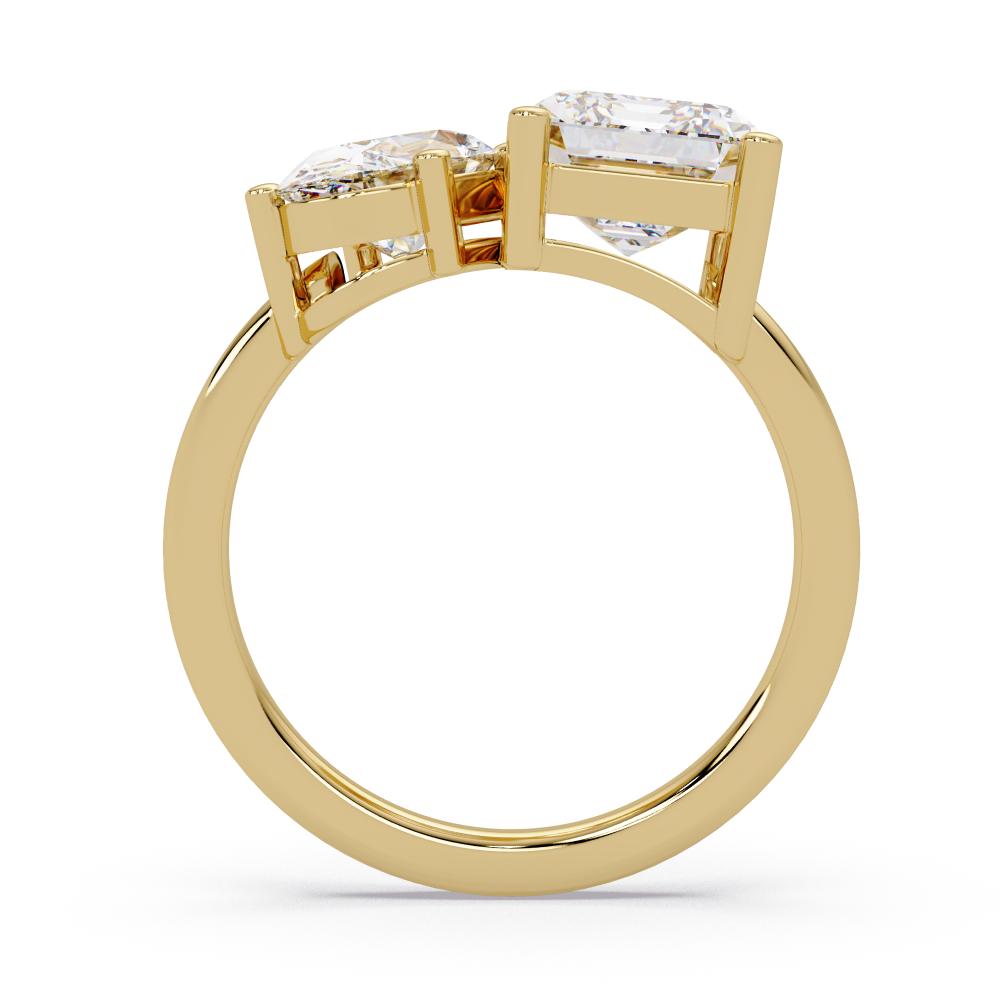 The Scottie Emerald & Oval Toi Et Moi Engagement ring