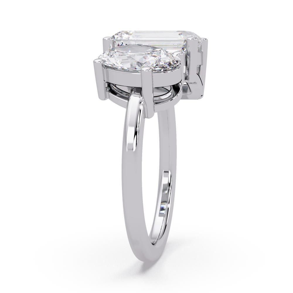 The Scottie Emerald & Oval Toi Et Moi Engagement ring