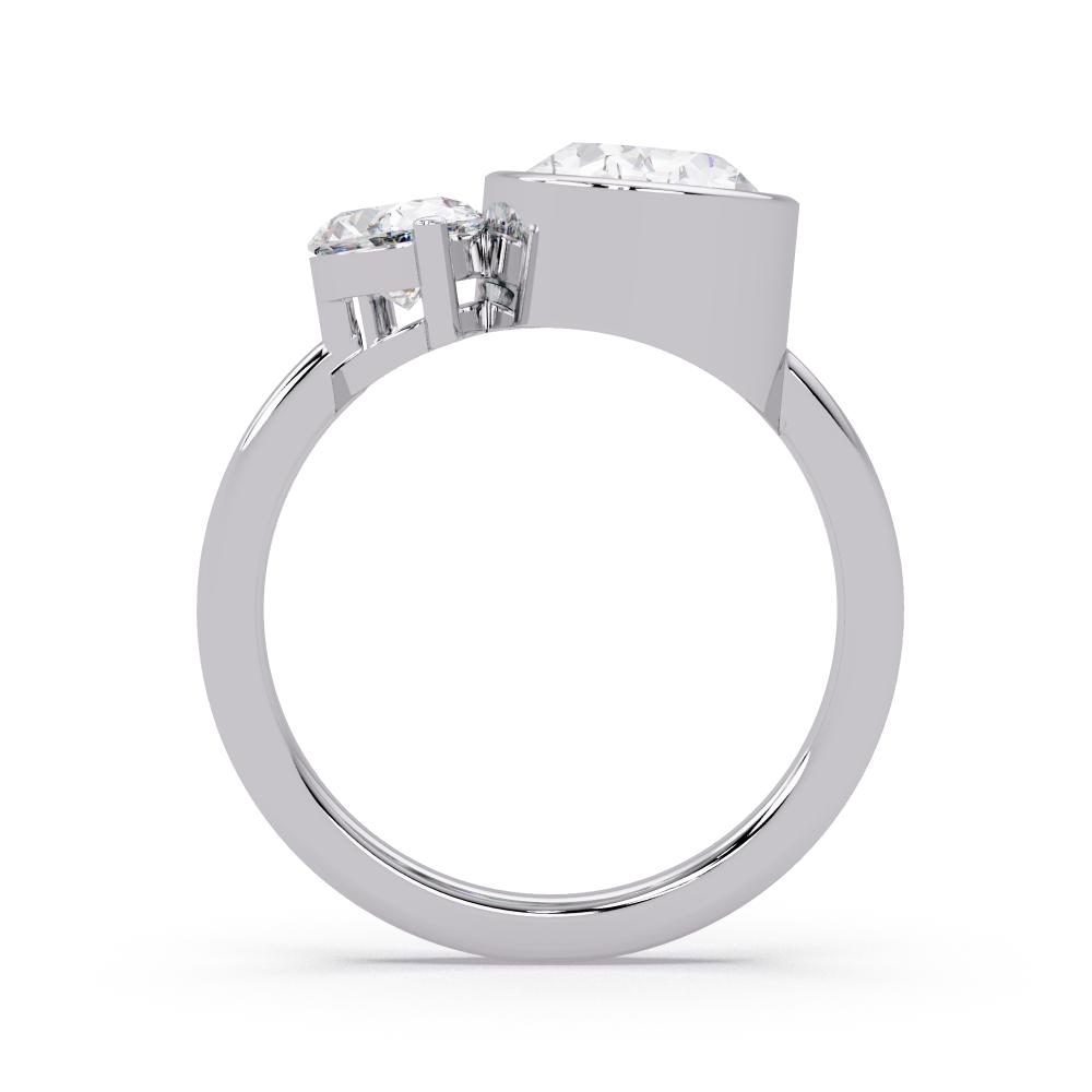 The Lillian Oval Toi Et Moi Engagement Ring