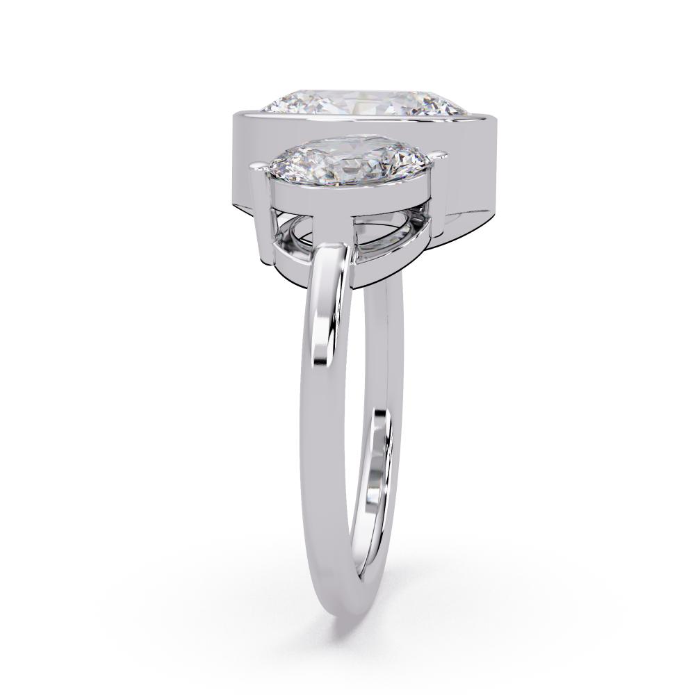 The Lillian Oval Toi Et Moi Engagement Ring