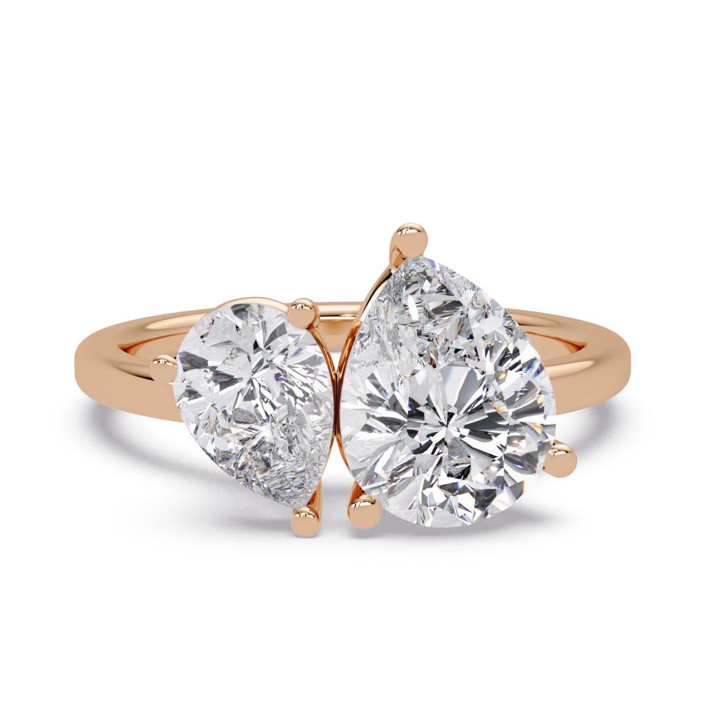 The Adeline Double Pear Toi Et Moi Engagement Ring