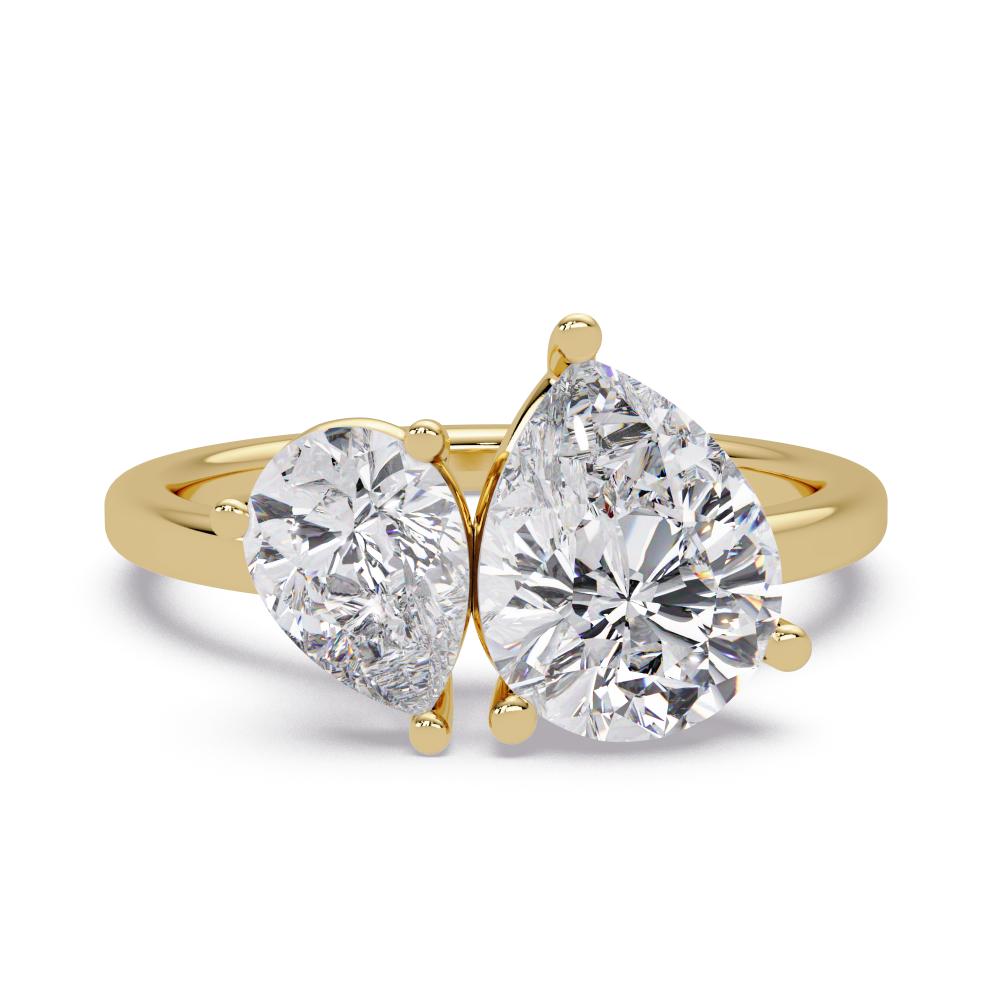 The Adeline Double Pear Toi Et Moi Engagement Ring