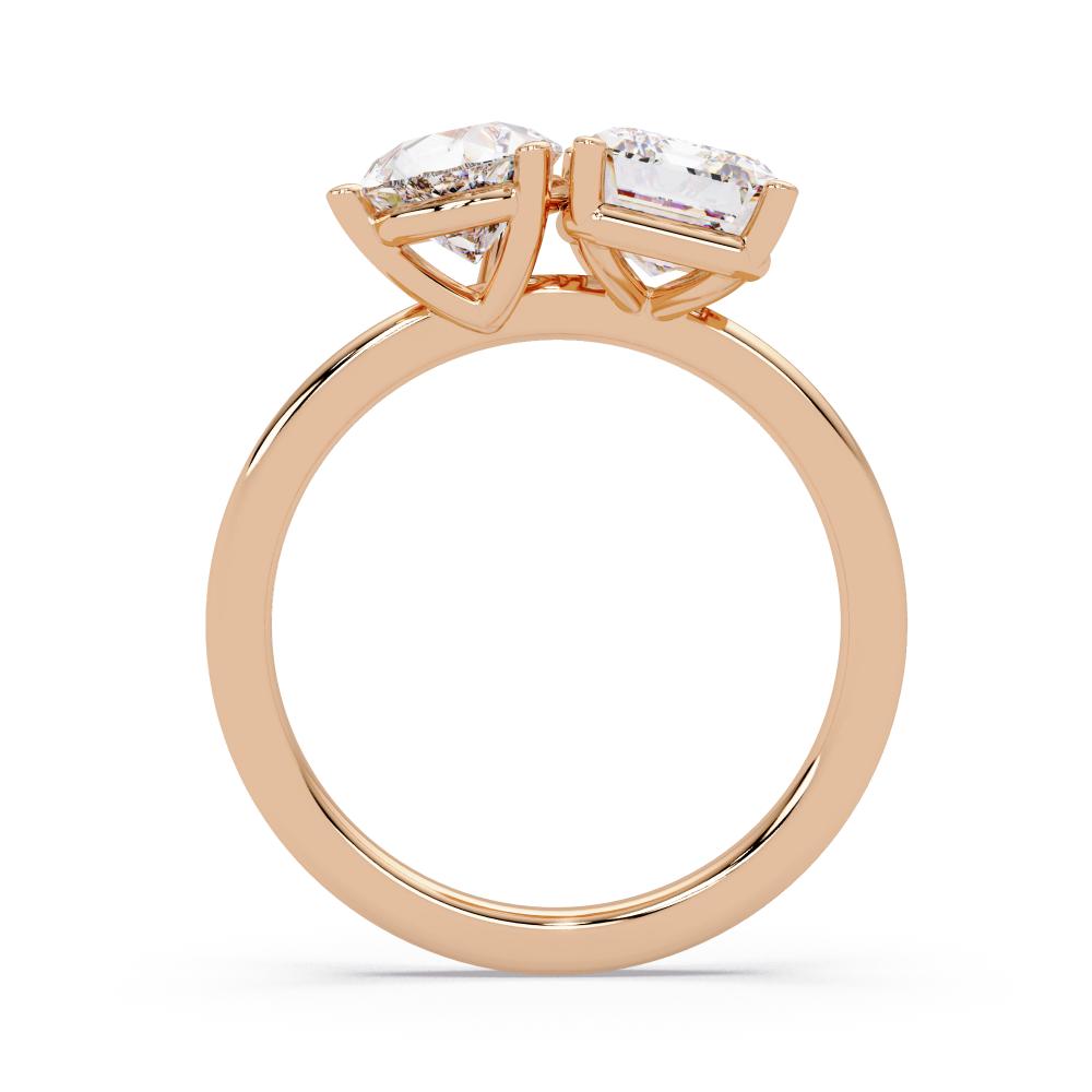 The Sophie Emerald & Pear Toi Et Moi Engagement Ring