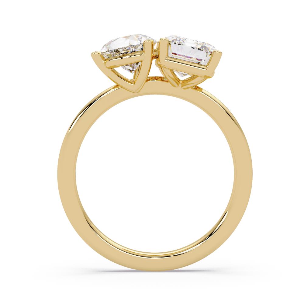 The Sophie Emerald & Pear Toi Et Moi Engagement Ring