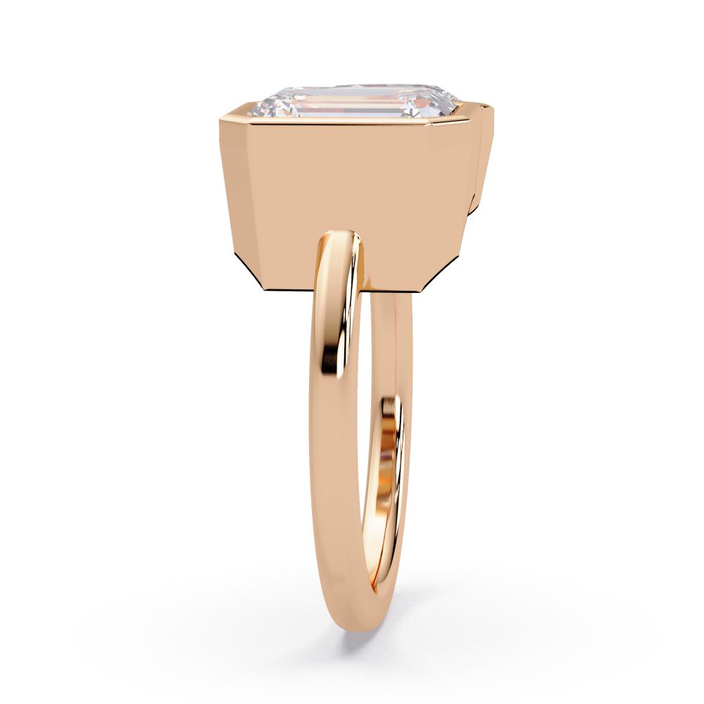 The Sofia Pear & Emerald Bezel Toi Et Moi Engagement ring