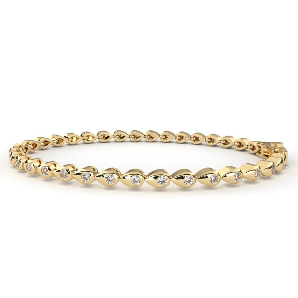 The Weston Round unique Style Flus Tennis Bracelet