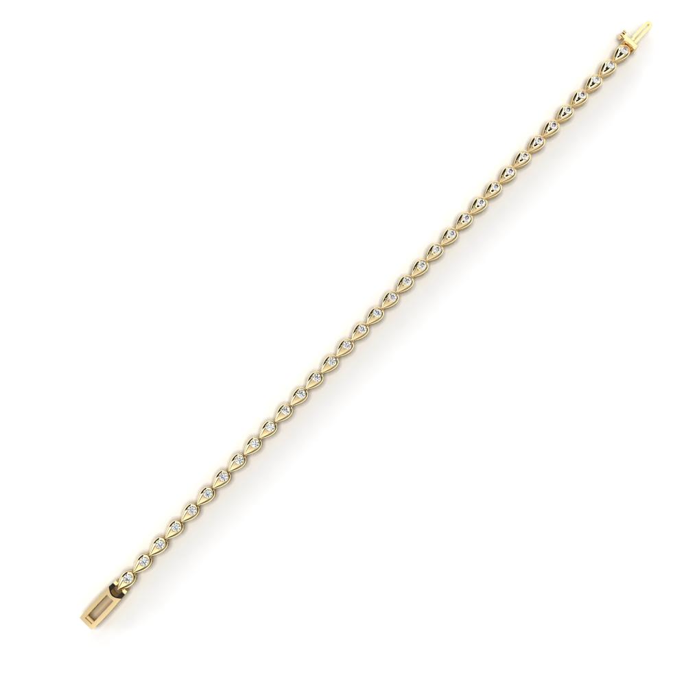 The Weston Round unique Style Flus Tennis Bracelet