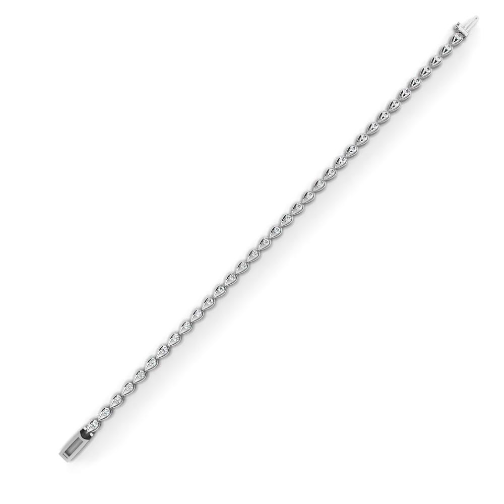 The Weston Round unique Style Flus Tennis Bracelet