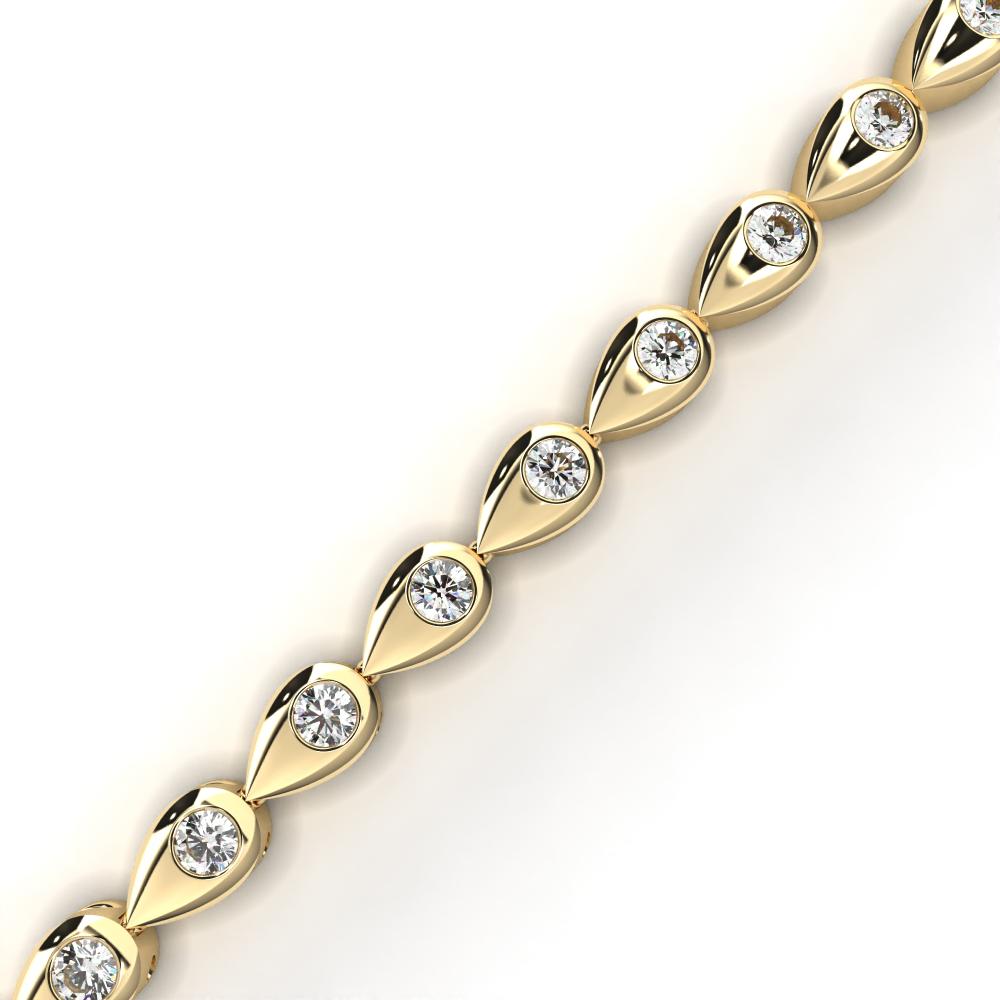 The Weston Round unique Style Flus Tennis Bracelet