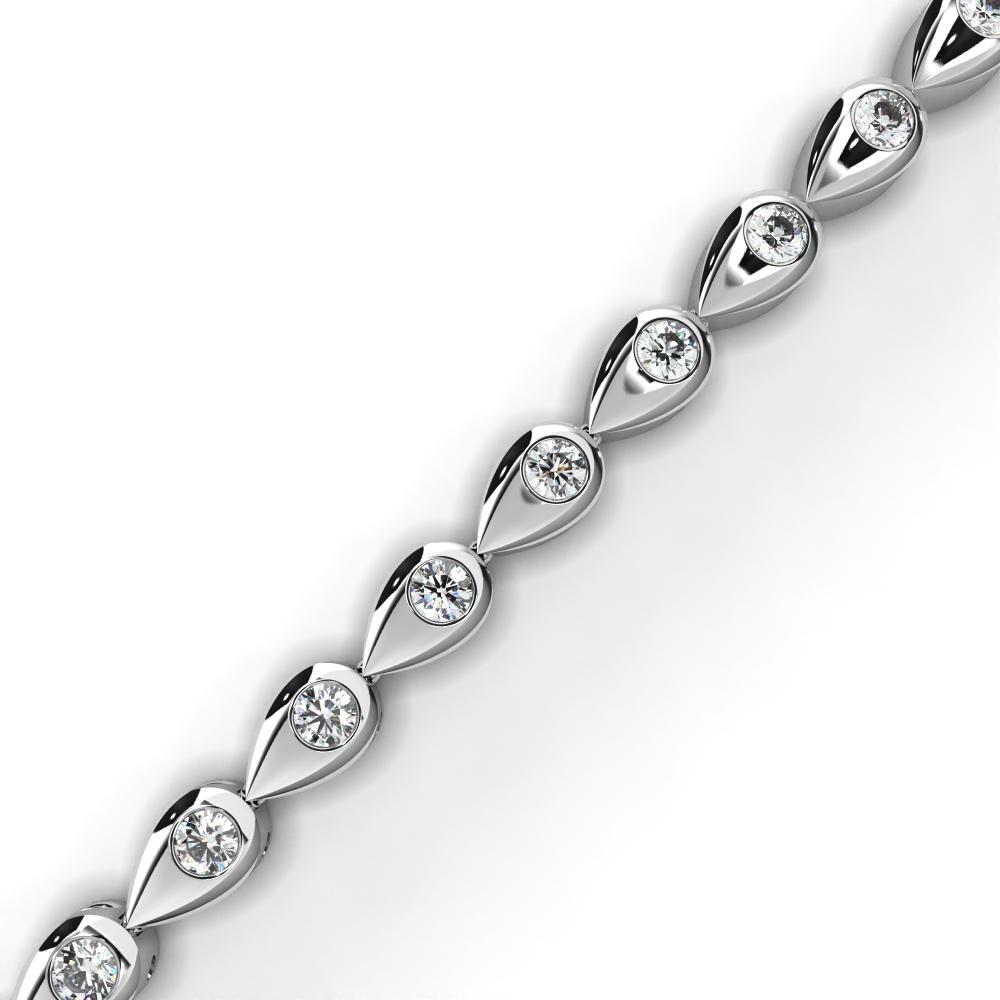 The Weston Round unique Style Flus Tennis Bracelet
