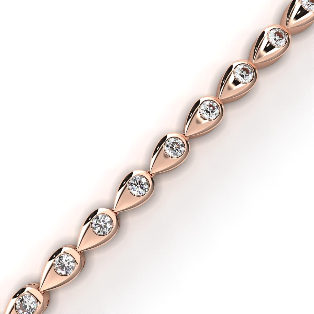 The Weston Round unique Style Flus Tennis Bracelet