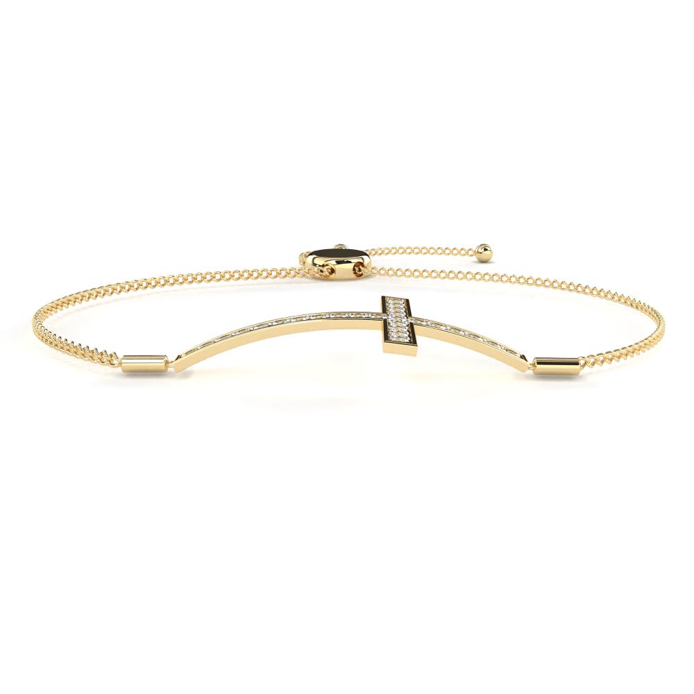 The Zubritsky Cross Diamond Adjustable Bracelet