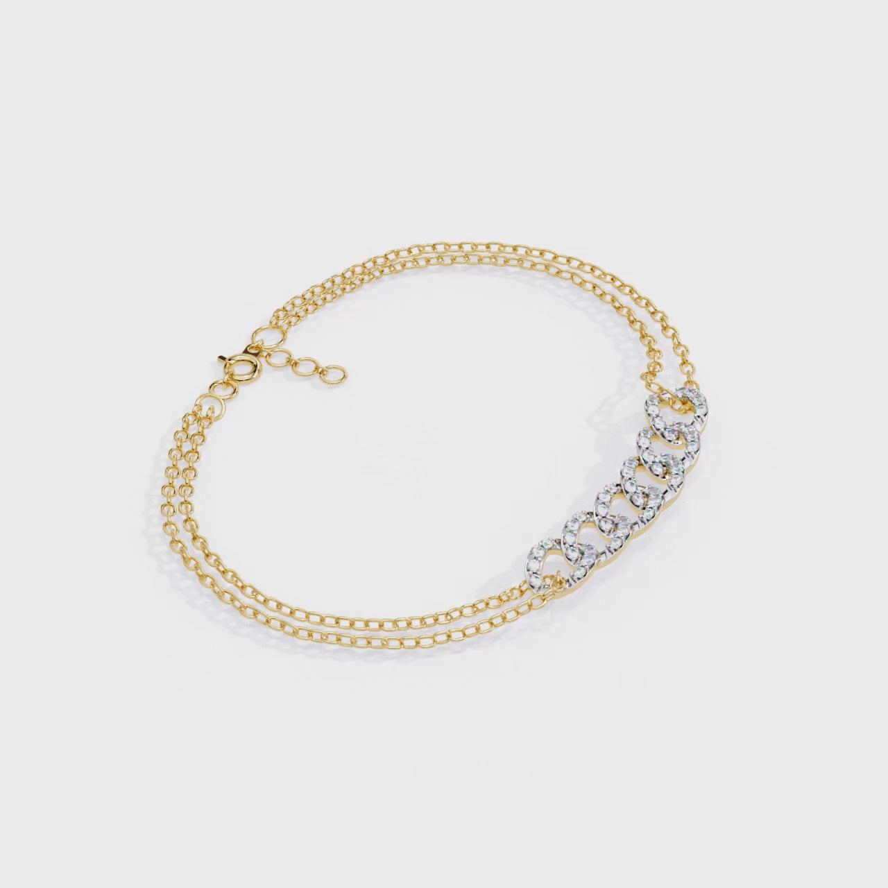 The Angela Luxe Luster With Chain Bracelet