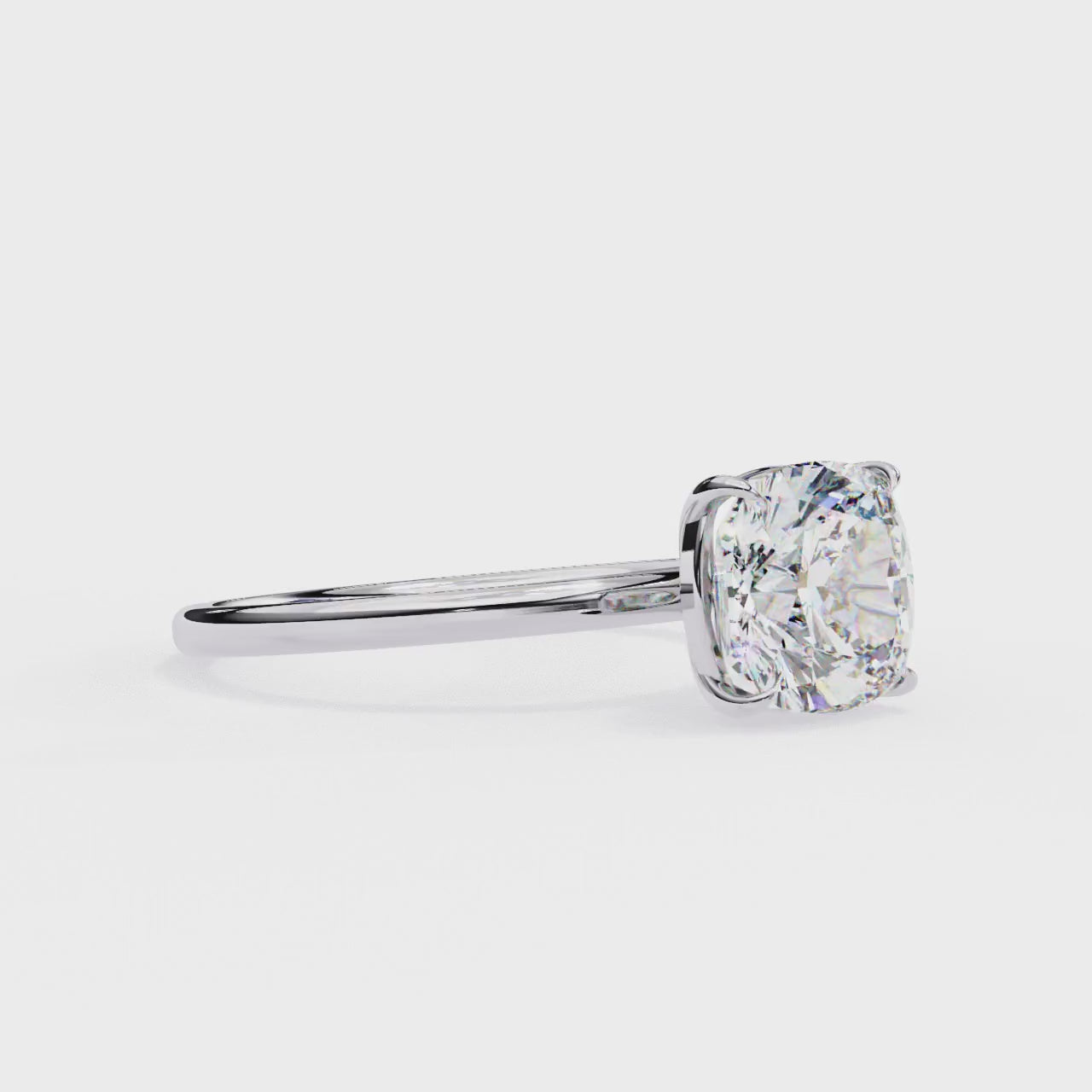 The Lauren Cushion Solitaire Engagement Ring