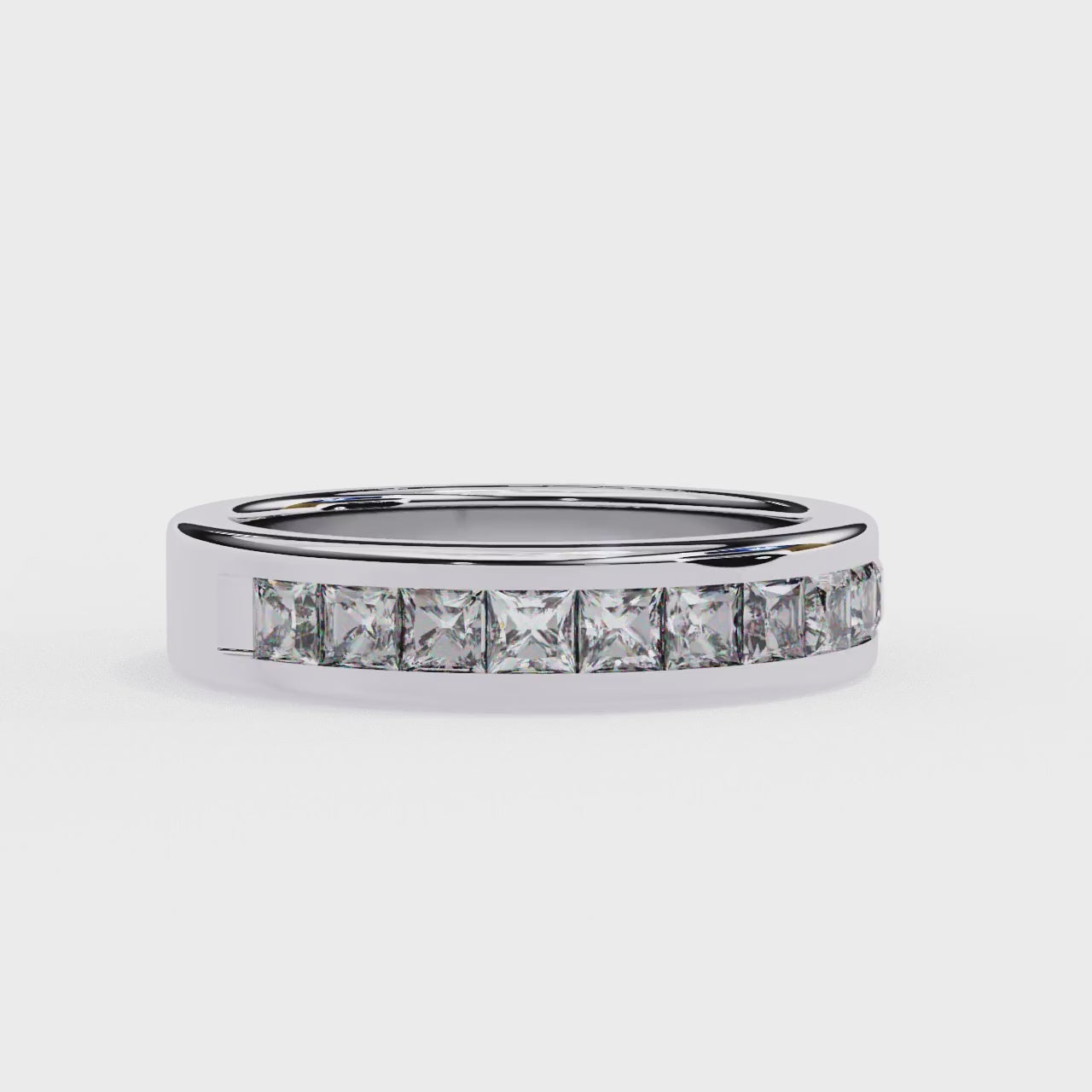 The vanessa Princess Channel Set Wedding Band