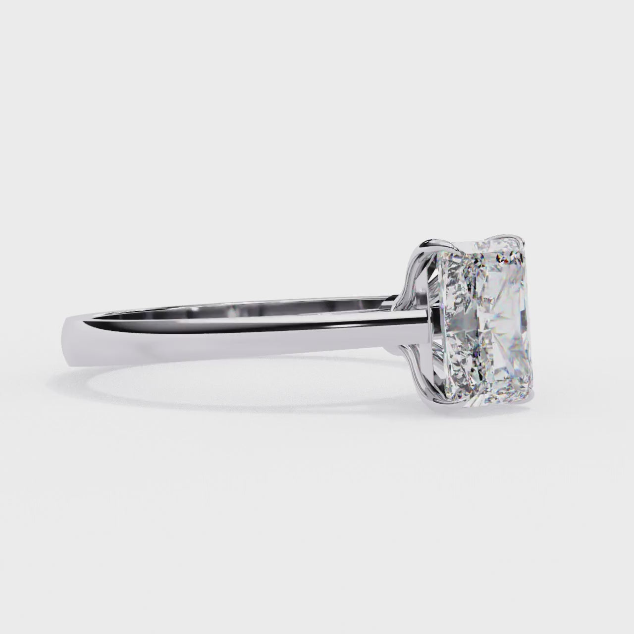 The Amy Radiant Cathedral Engagement Ring