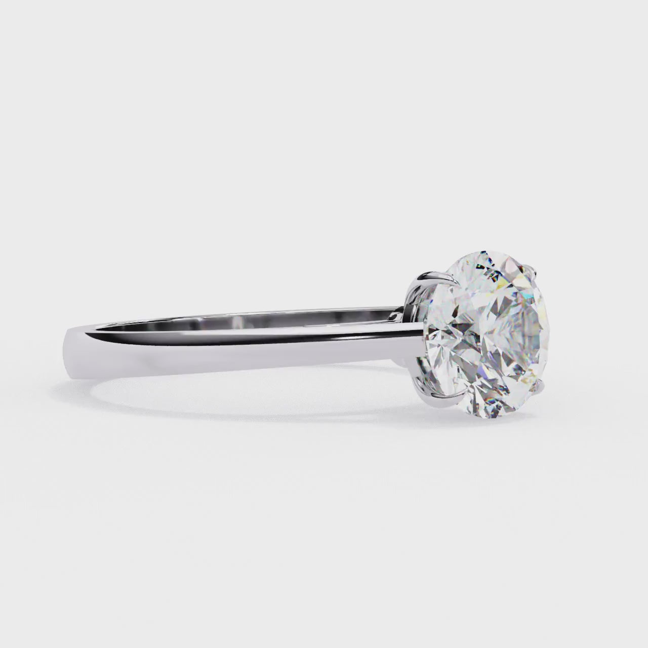 The Amy Round Cathedral Engagement Ring