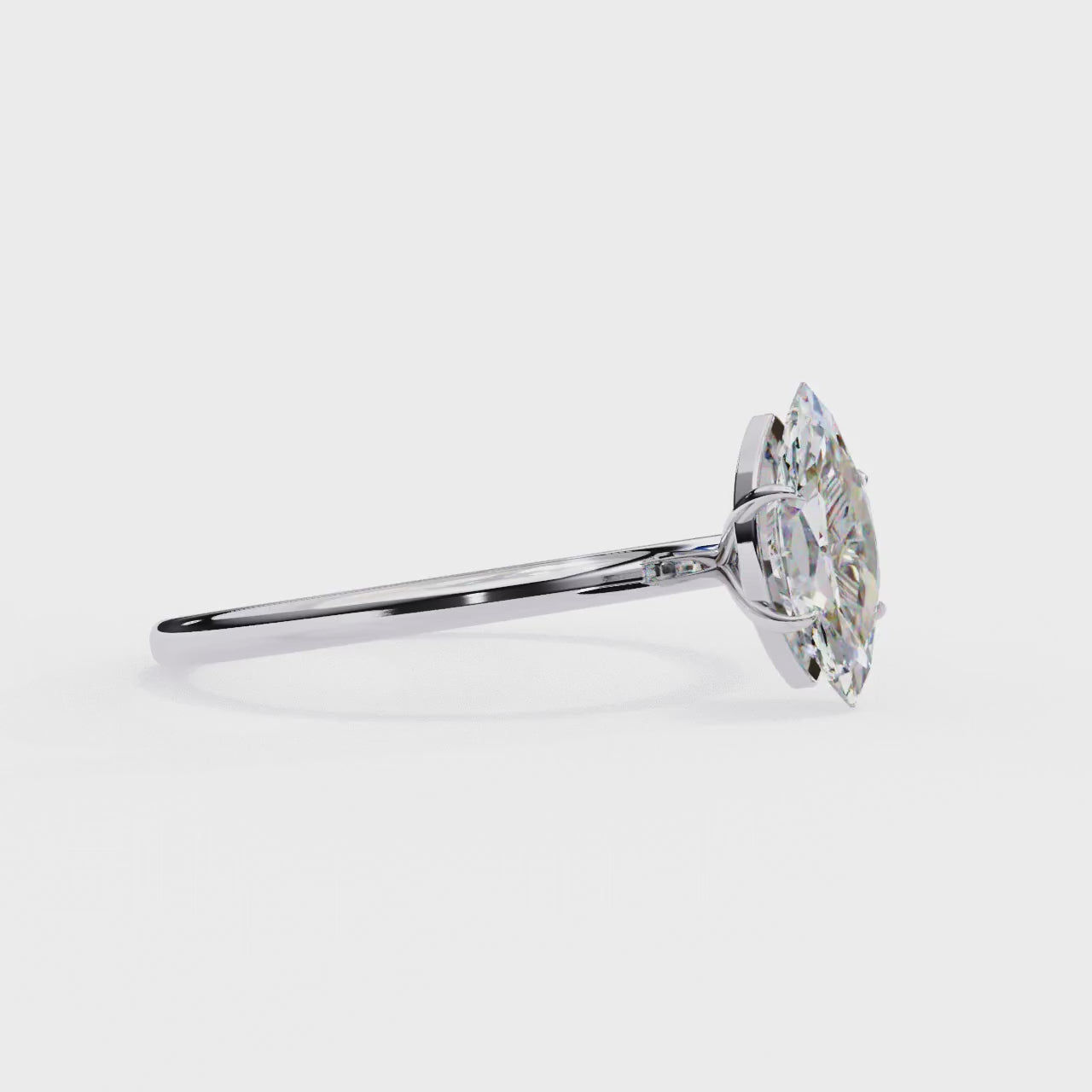 The Lauren Marquise Solitaire Engagement Ring