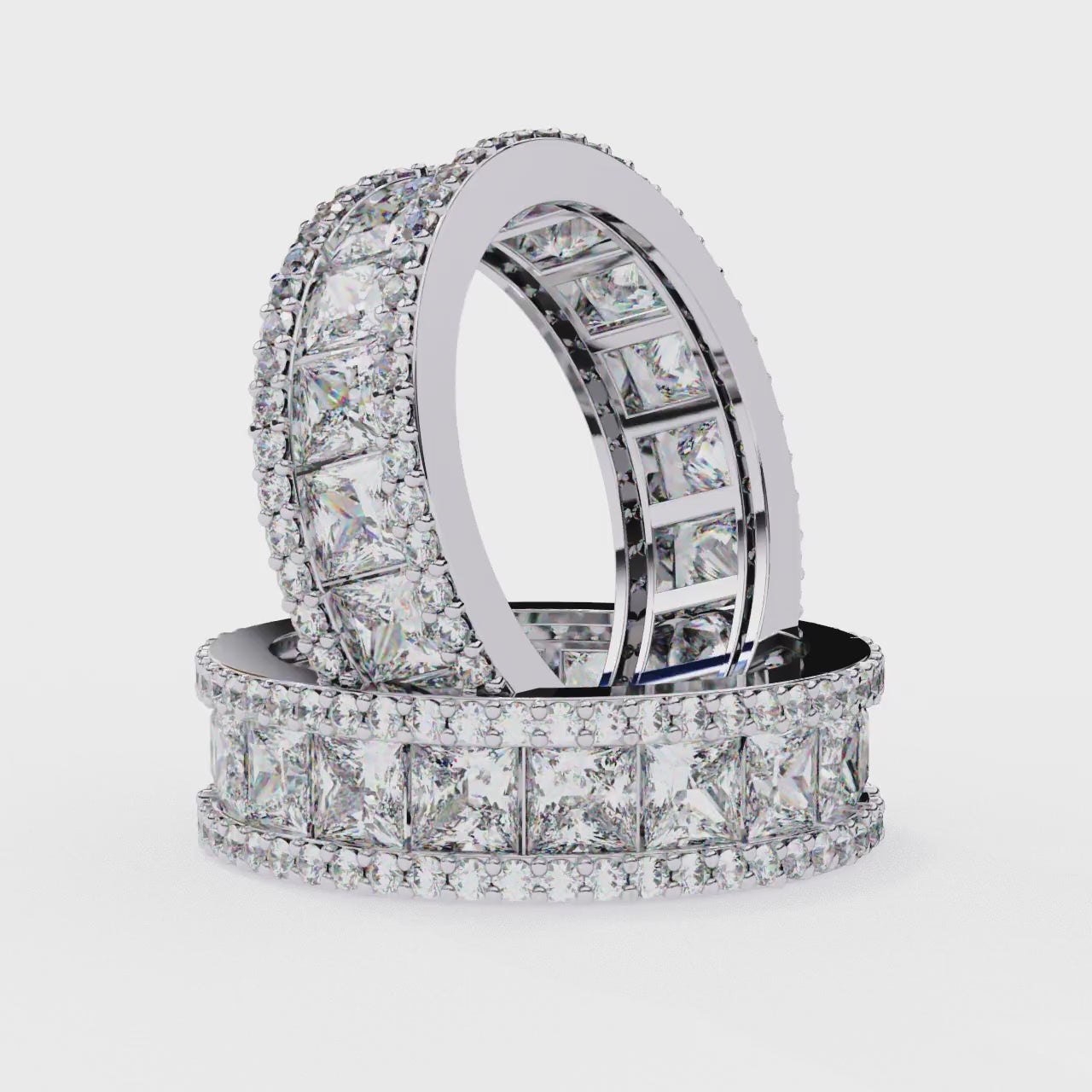 The Christy Princess Full Eternity Wedding Band