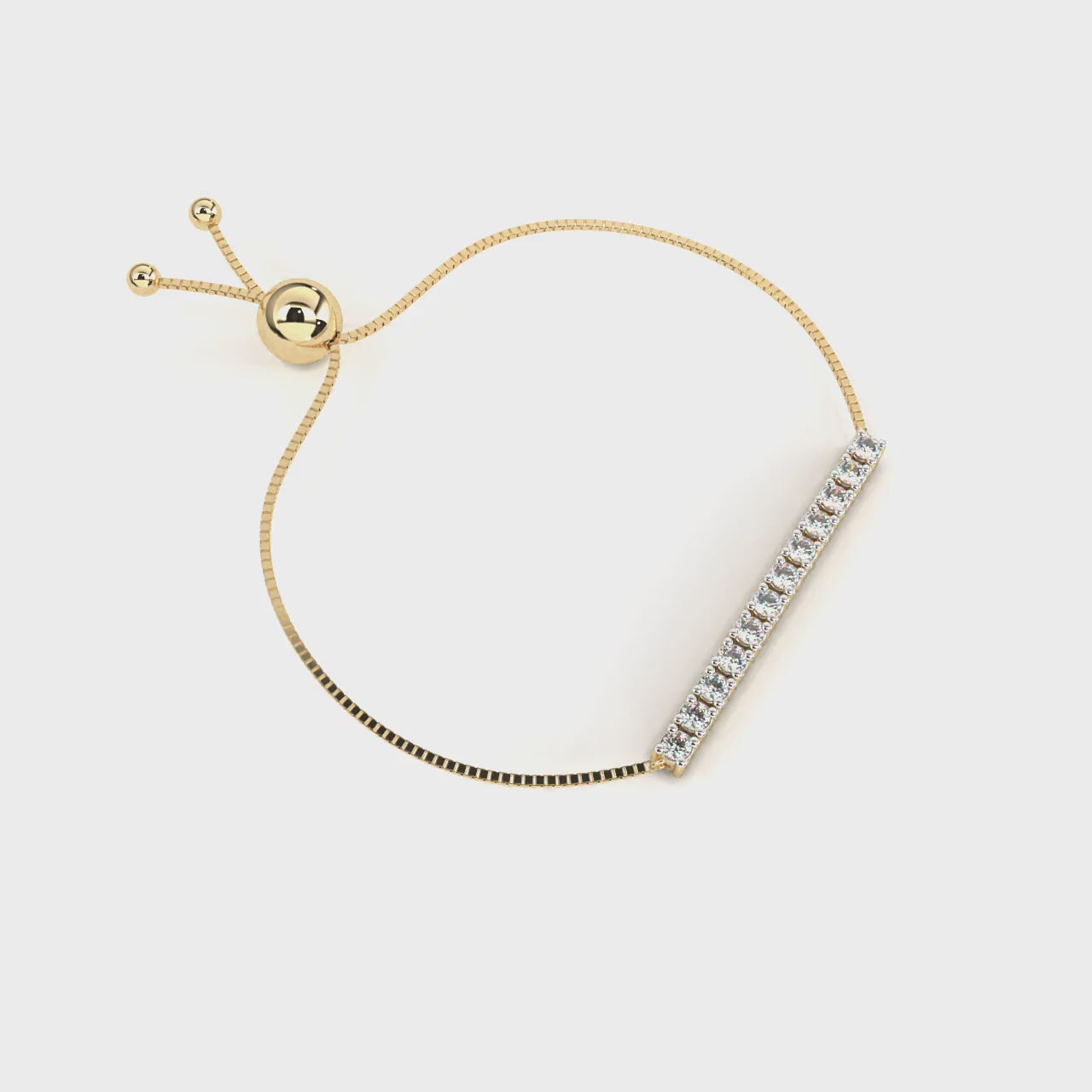 The Comrie Adjustable Bar Diamond bracelet