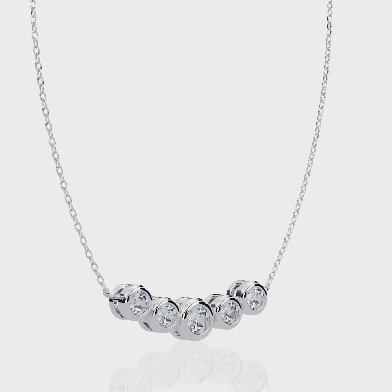 The Vera Round Curve Necklace