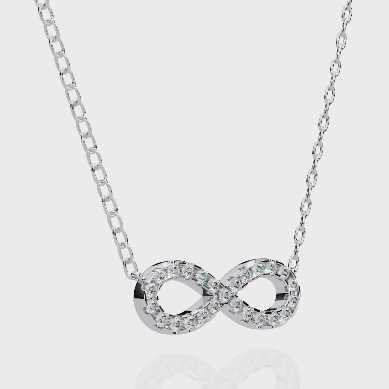 The Aitana infinity Diamond necklace