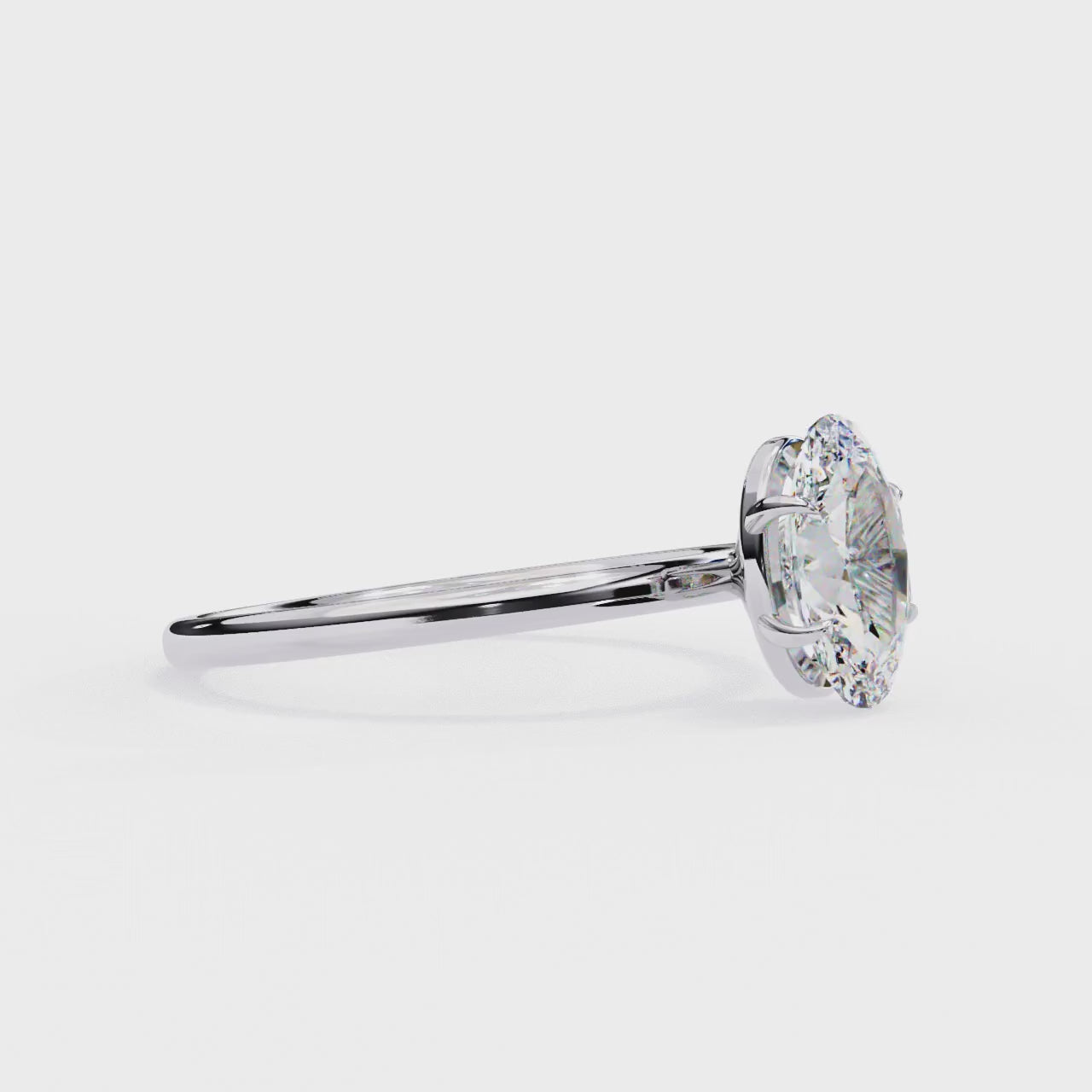 The Lauren Oval Solitaire Engagement Ring