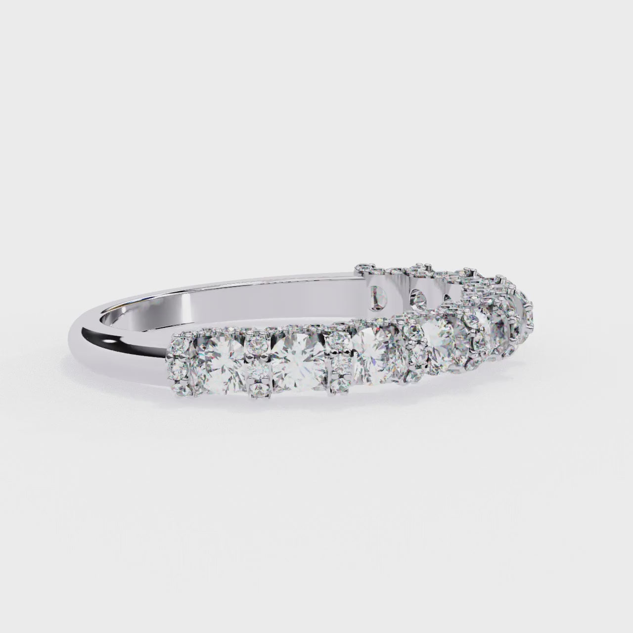 The Mellisa Round Vintage Style Wedding Band