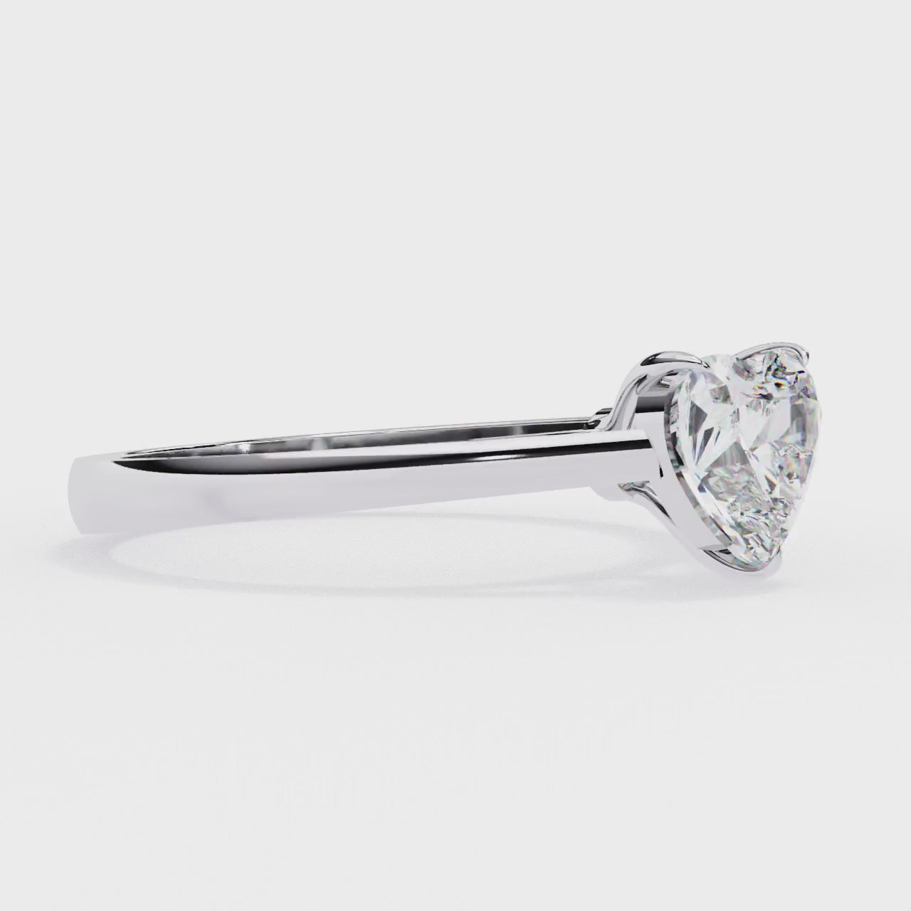 The Amy Heart Cathedral Engagement Ring