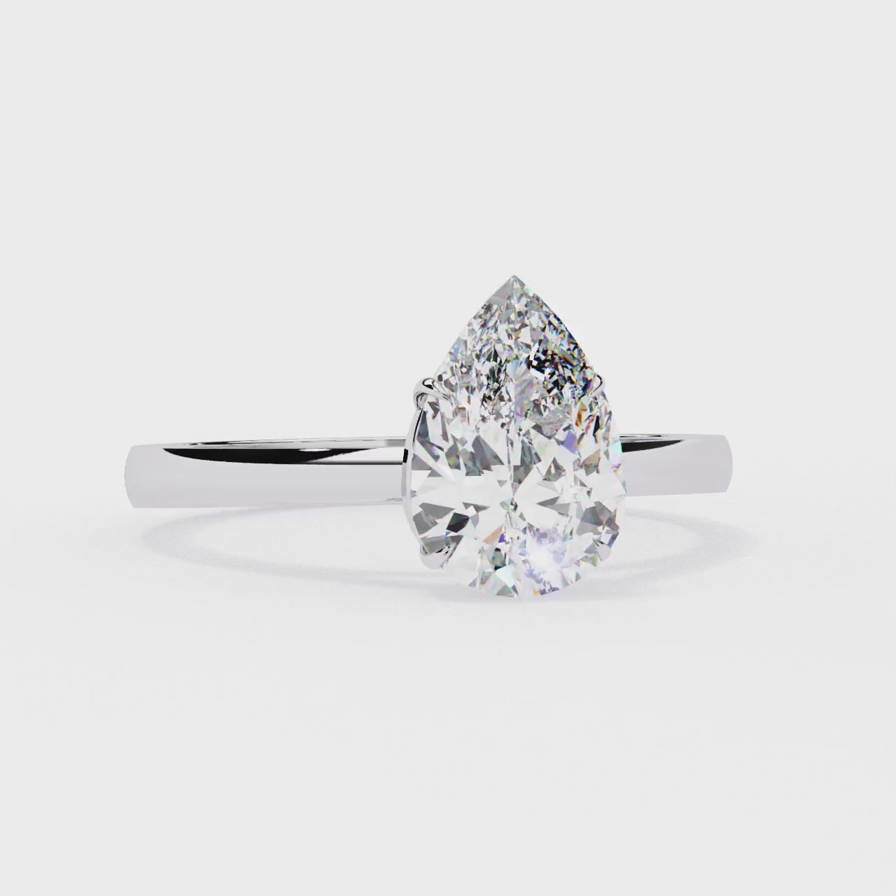 The Amy Pear Cathedral Engagement Ring