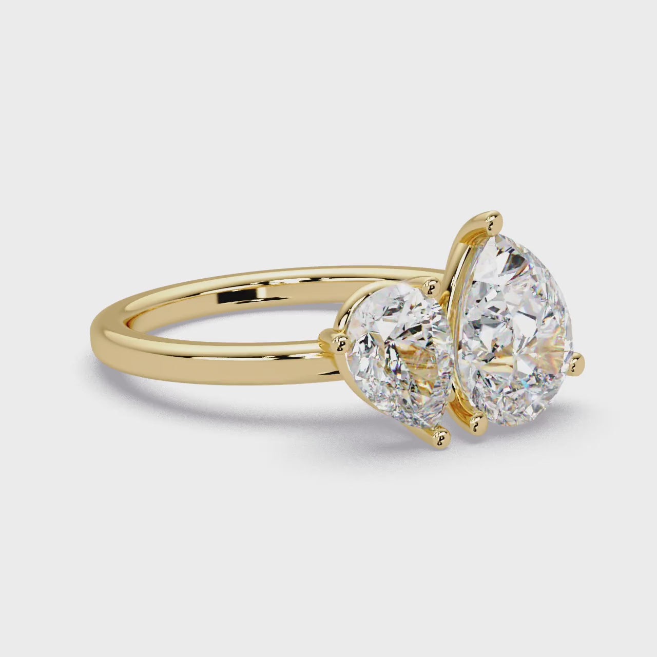The Adeline Double Pear Toi Et Moi Engagement Ring