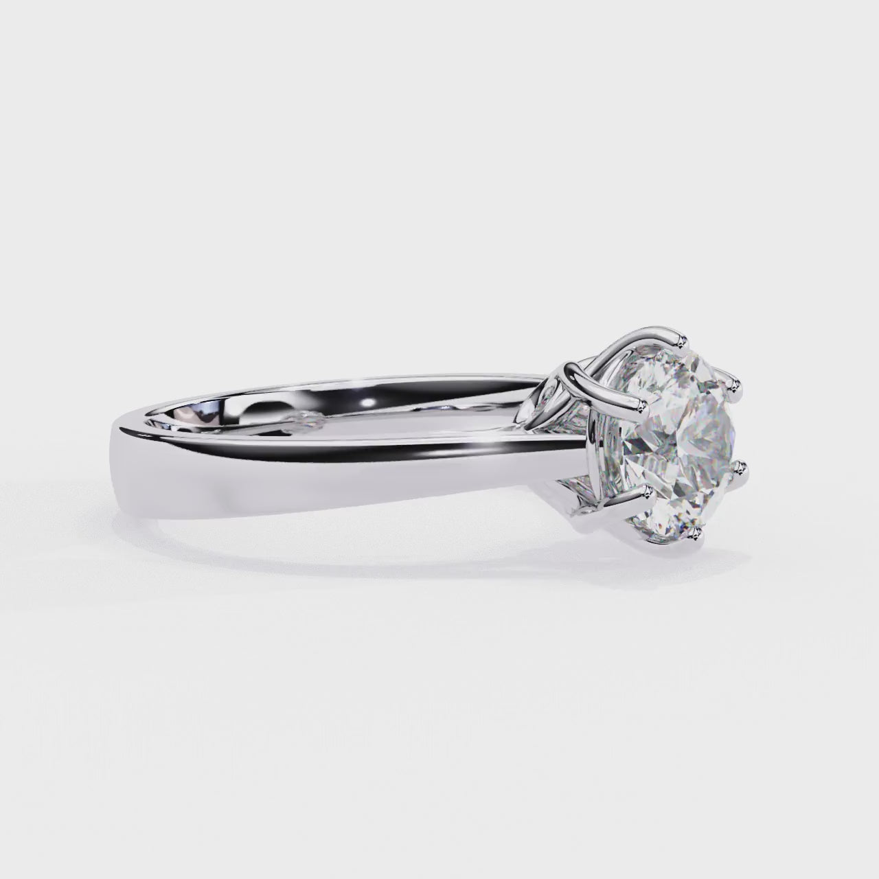 The Leanna Round Unique Style Engagement Ring