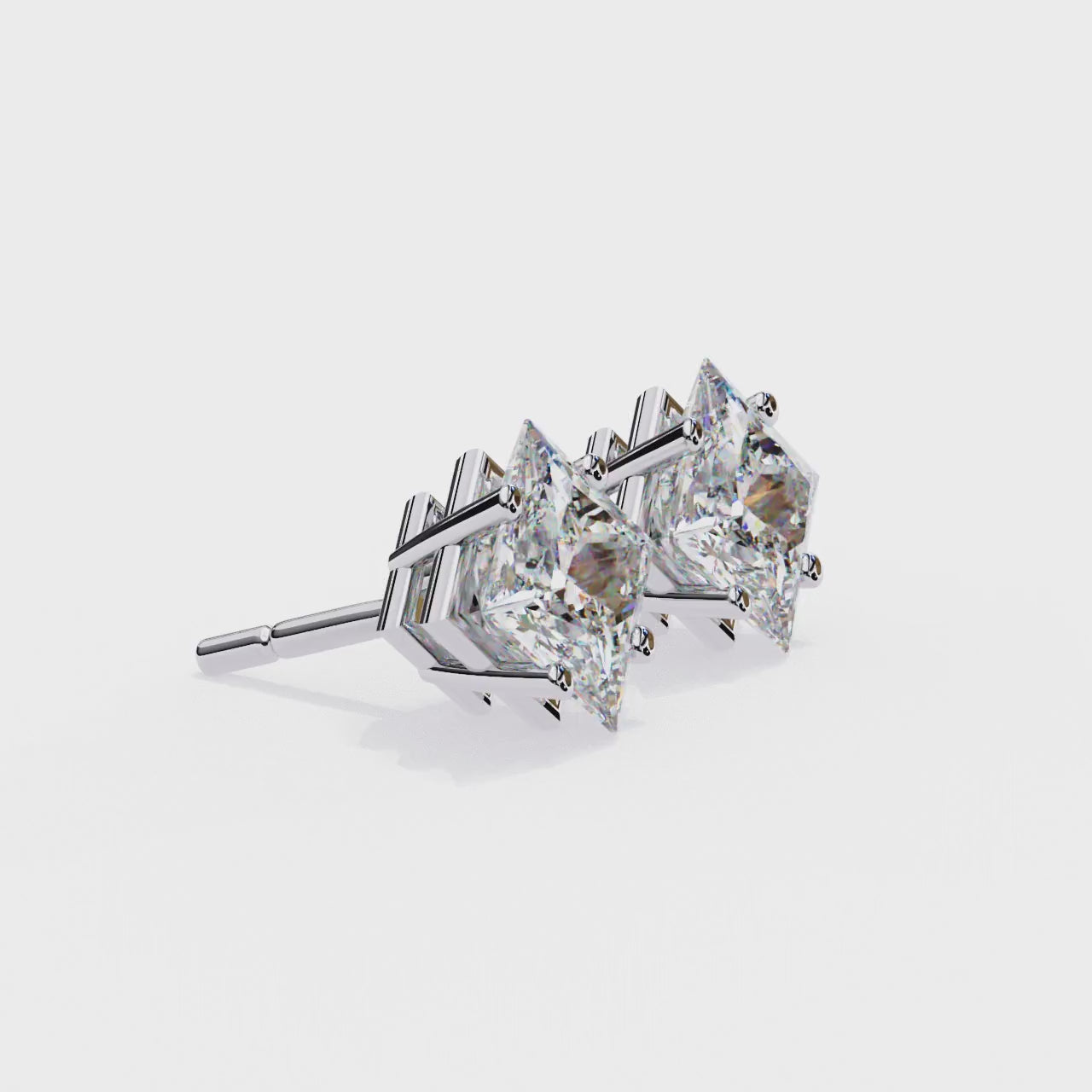 The Paula Princess Solitaire Stud Earrings