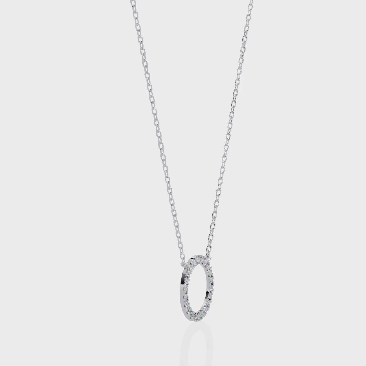 The Lily Round Shape Simple Necklace